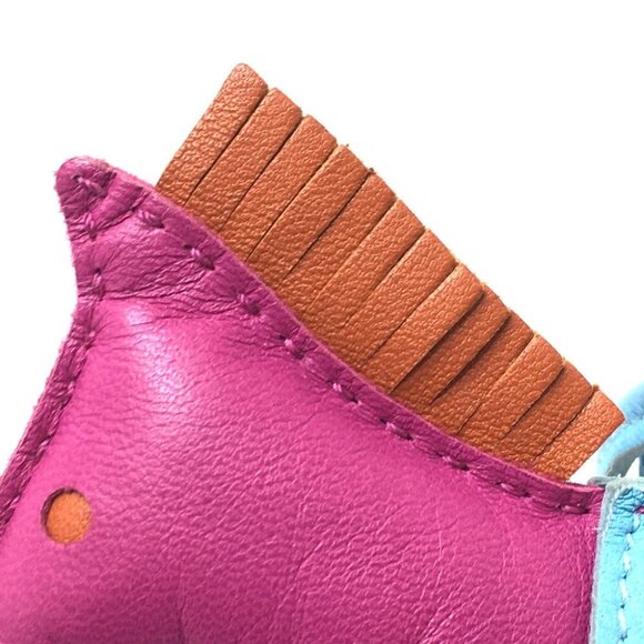 HERMES Horse Rodeo MM Bag Charm Key Holder Purple - Picture 5 of 7